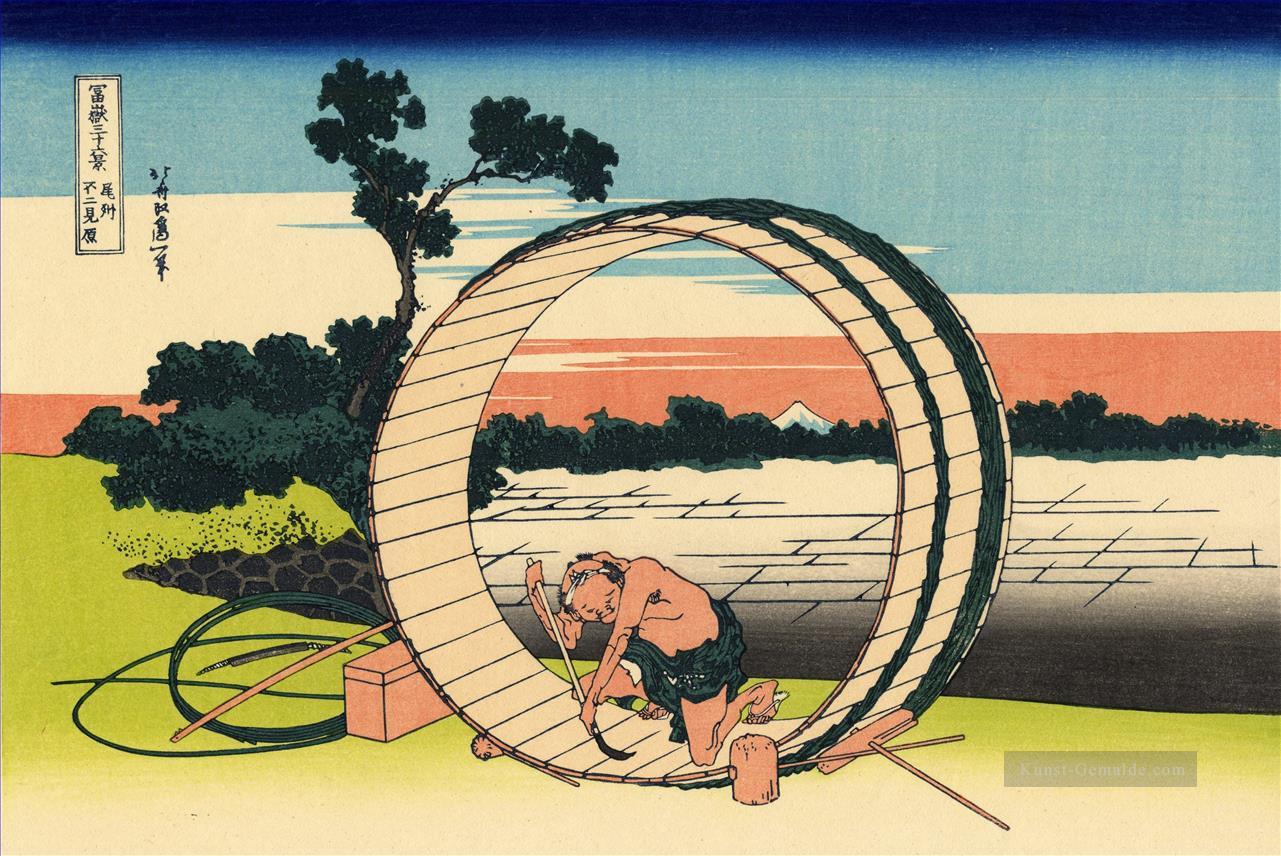 Fujimi Fuji Aussichtspunkt in der owari Provinz Katsushika Hokusai Ukiyoe Ölgemälde